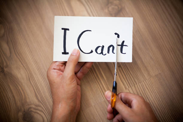 istock Word 'I can't' on wooden background 810552372