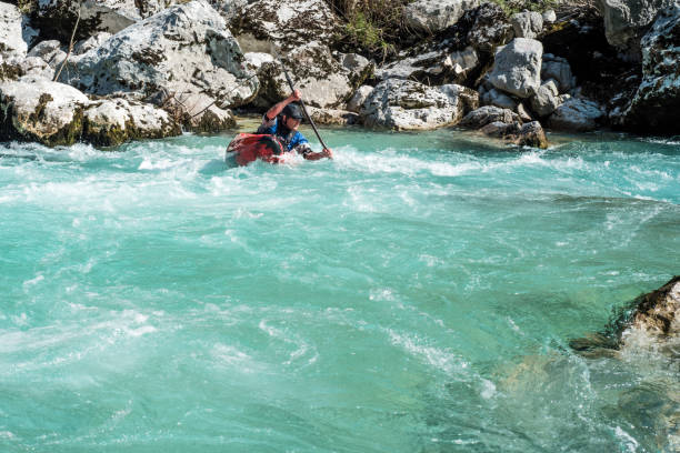 istock Mature Man Kayaking In White Water Of River Soca 810563668