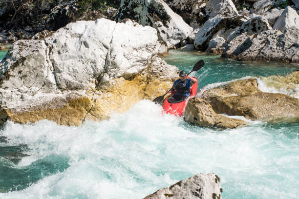 istock Kayaker In White Water's Of River Soca 810563686