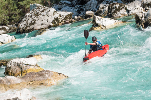 istock Kayaker In White Water's Of River Soca 810563702