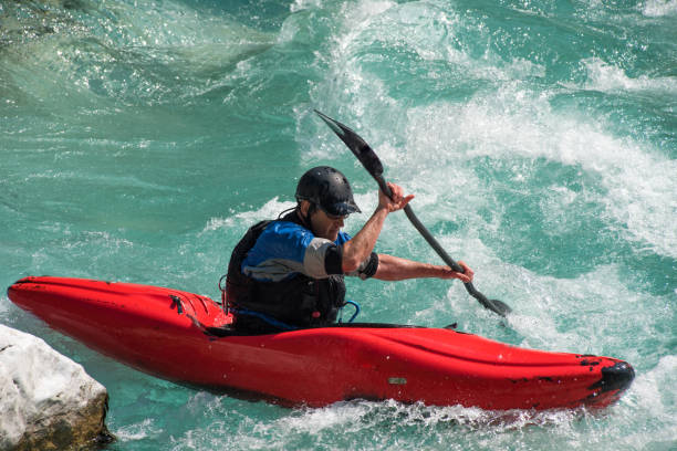 istock Kayaker Exploring The White Water's Of River Soca 810563806