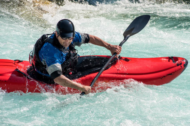 istock Kayaker Exploring The White Water's Of River Soca 810563872