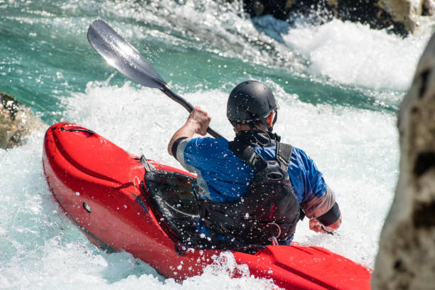 istock Kayaker Exploring The White Water's Of River Soca 810563958