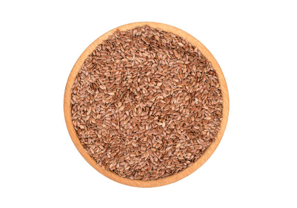 istock Flax seeds in bowl 810568074