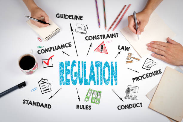 istock Regulation. The meeting at the white office table 810575294