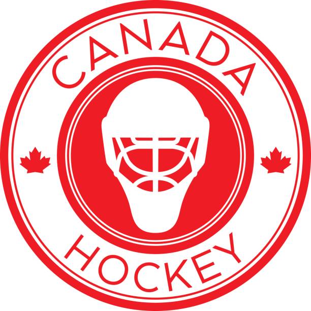 ilustrações, clipart, desenhos animados e ícones de de hóquei canadense - ice hockey ice team canada