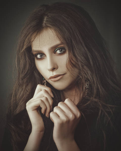 istock Retro style female portrait 810603054