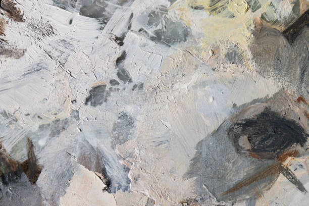 istock Abstract art background. Pigment acrylic colors on palette. 810603462