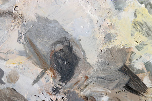 istock Abstract art background. Pigment acrylic colors on palette. 810603870
