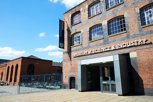Manchester, UK - 4 May 2017: Exterior Of Manchester Museum Of Science And Industry