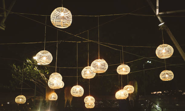 istock Lighting in the garden at night 810613066