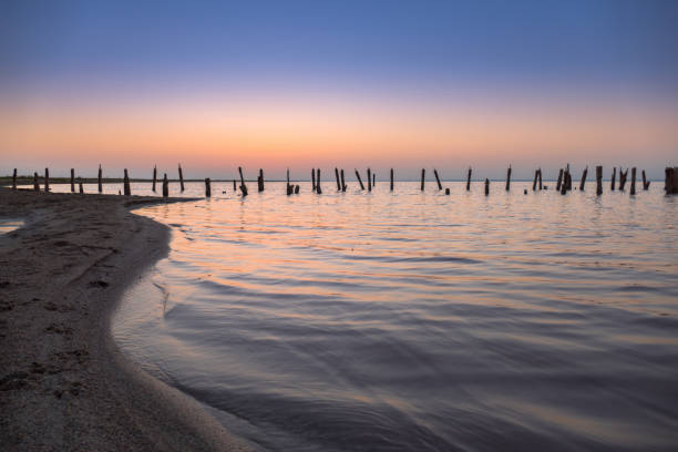 istock Landscape of lake at dawn 810615922