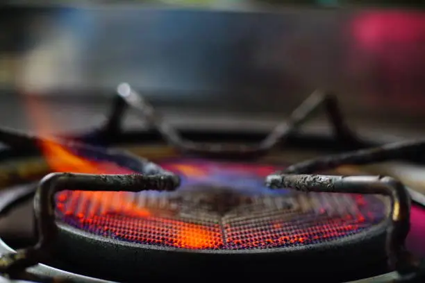 Photo of Old gas stove is rust