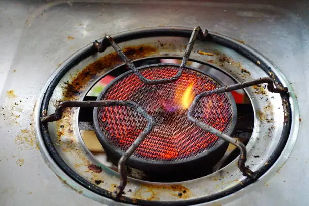 Photo of Old gas stove is rust