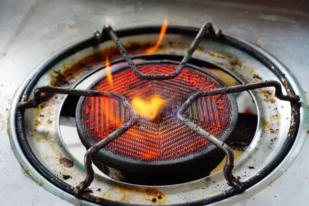 Photo of Old gas stove is rust