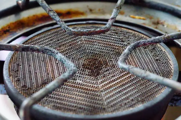 Photo of Old gas stove is rust