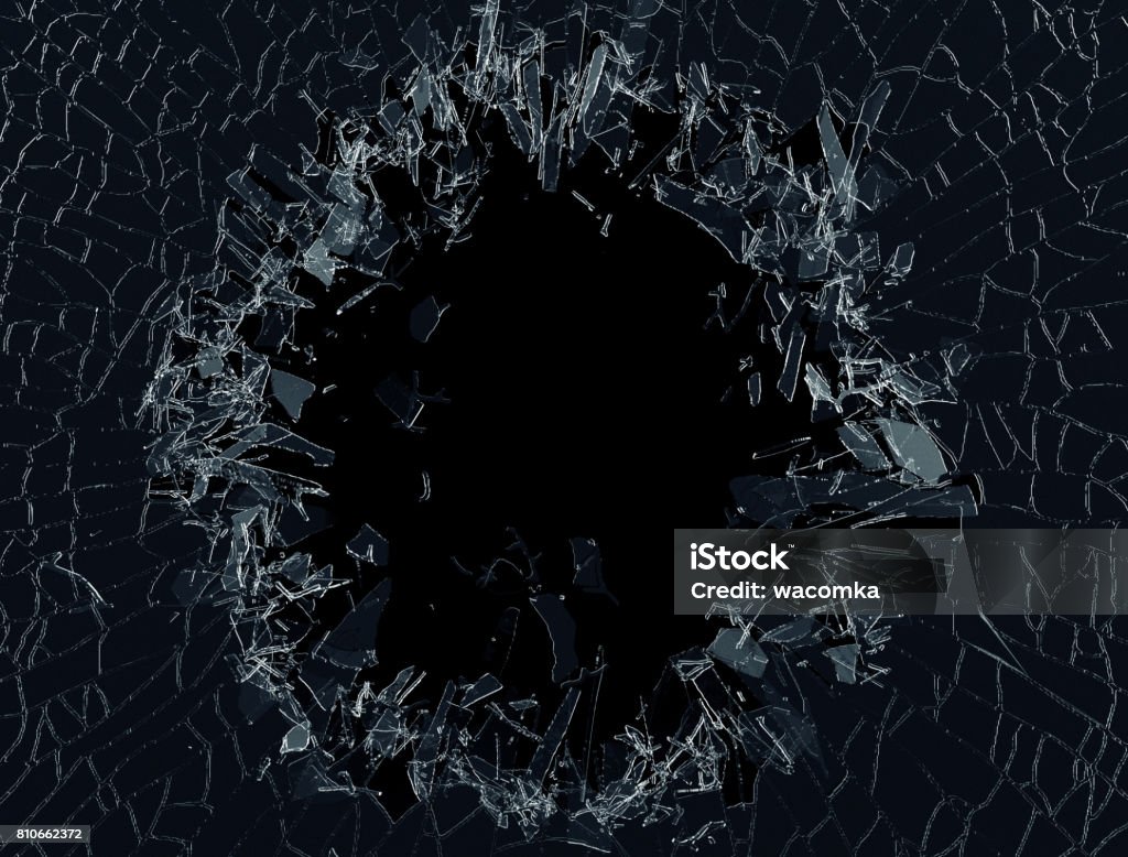 Kết Xuất 3d Minh Họa 3d Vụ Nổ Kính Vỡ Lỗ Đạn Phá Hủy Nền Kính Nứt ...