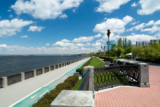 istock Volga river embankment in Samara 810667752
