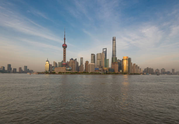 istock Shanghai city skyline with Huangpu river 810689496