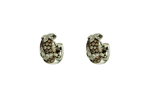 istock Earrings isolated on a white background. 810692638
