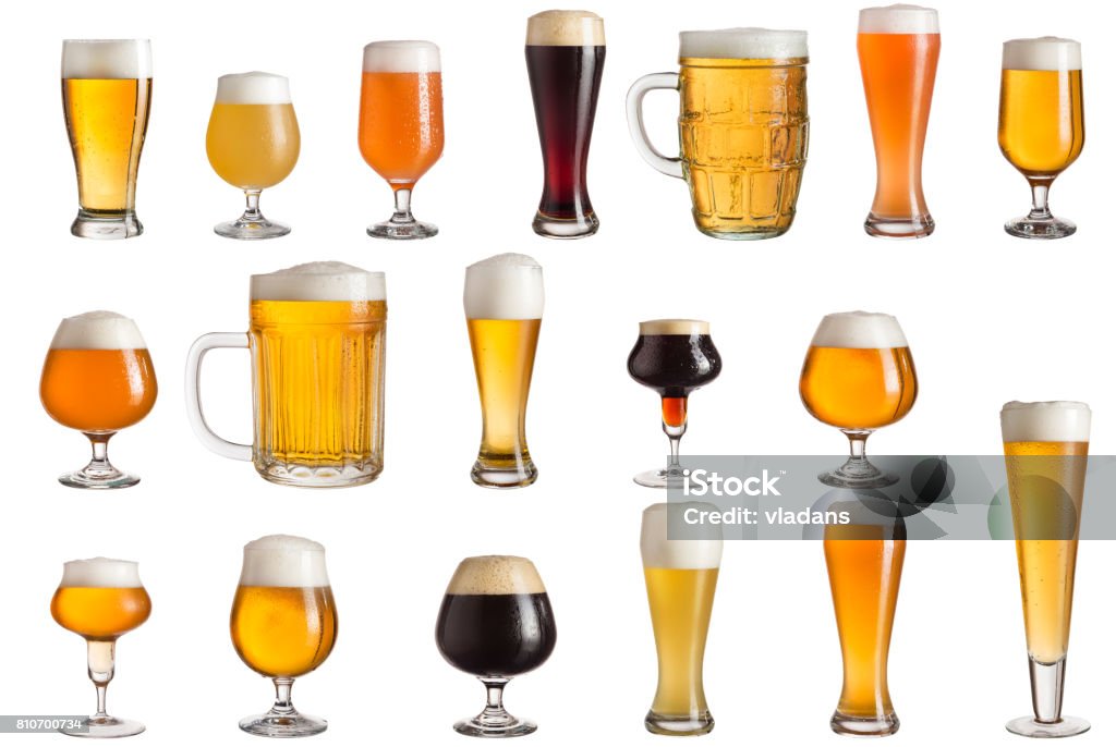 Tipos de cervejas artesanais - Foto de stock de Cerveja royalty-free