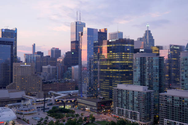 istock Toronto Downtown City Skyline at sunset 810711002