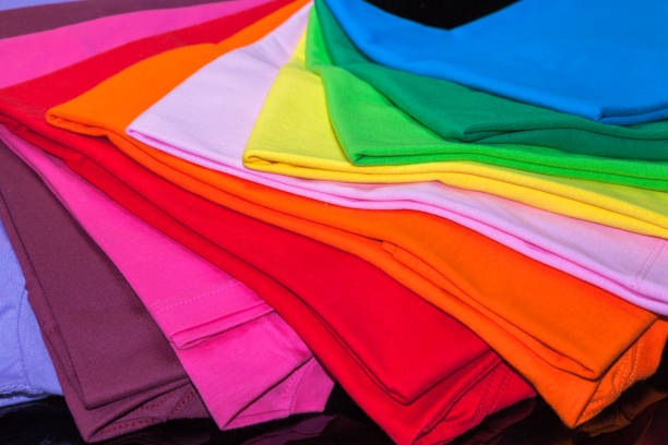 istock tee shirts made from cotton and fiber 810721872