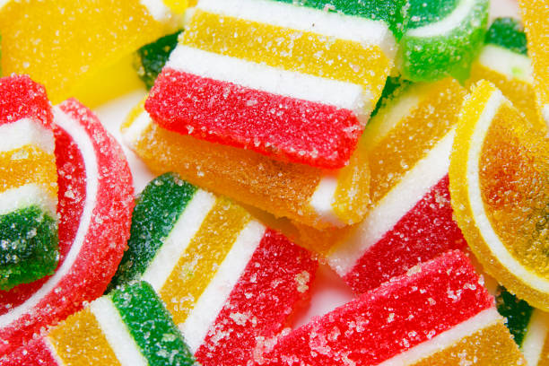 istock Mixed colorful candies background 810726694