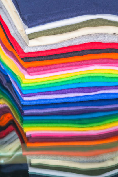istock tee shirts made from cotton and fiber 810742564