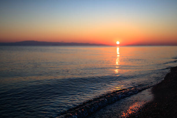 Beautiful sunrset over the sea
