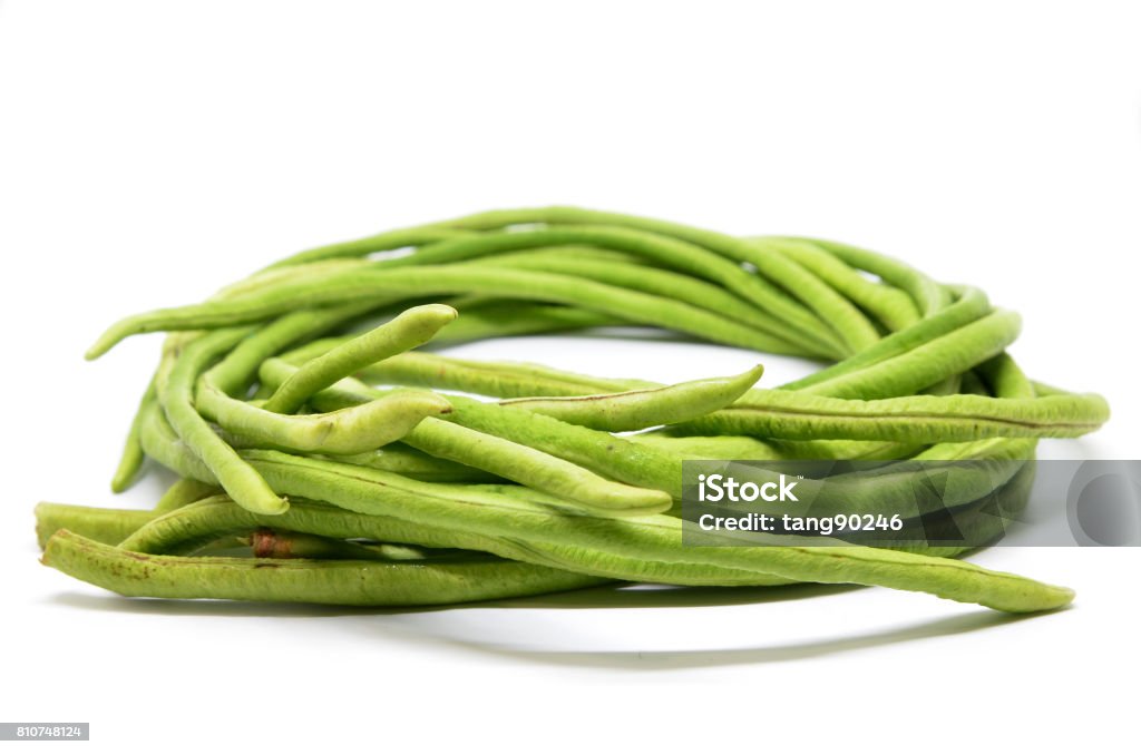 Bunch of fresh long bean Chinese Long Bean Stock Photo