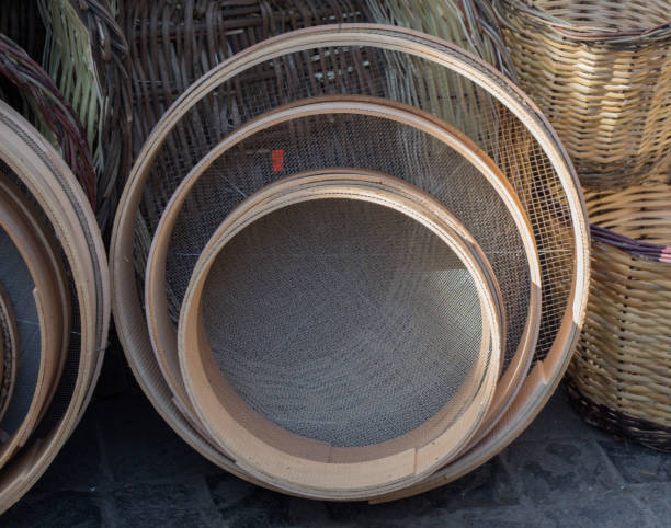istock Traditional type wooden sieve 810756998