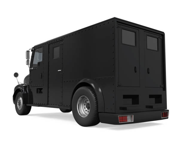 istock Black Armored Truck Isolated 810757116