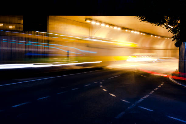 istock Night traffic on city streets 810784978