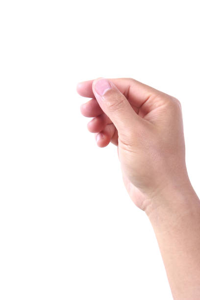 istock Male hand holding something 810798176