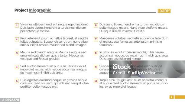 Ordered List Template Stock Illustration - Download Image Now ...