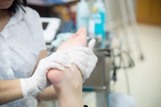 istock Close up hand Physicist physical therapy treatment patient in 810798660