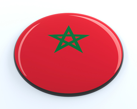 3D Morocco badge