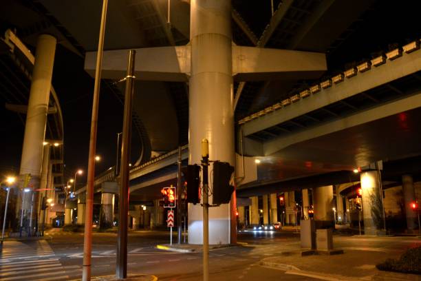 istock Intersection at Yan'an road by night, Shanghai, China 810831170