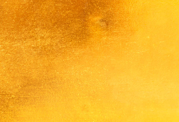 istock Shiny yellow leaf gold foil texture 810831470