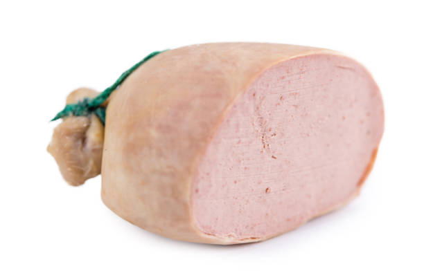 istock Portion of Liverwurst isolated on white 810843910