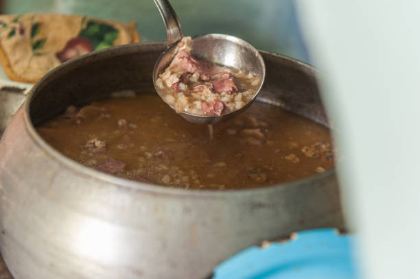 istock cooking meals in a Russian stove 810847706