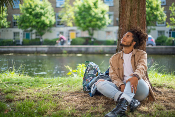 istock Handsome man with afro haircut 810857294