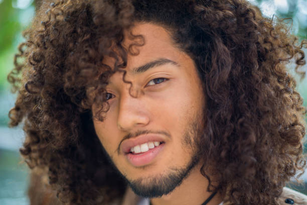 istock Handsome man with afro haircut 810857344