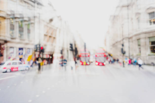 istock Blured street of London 810869376
