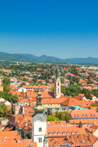 istock Zagreb center, aerial view 810880280