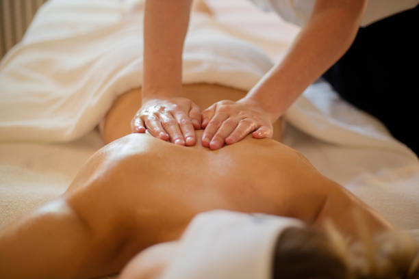 istock Close up of back massage 810880662