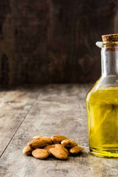 istock Almond oil in a bottle 810883360