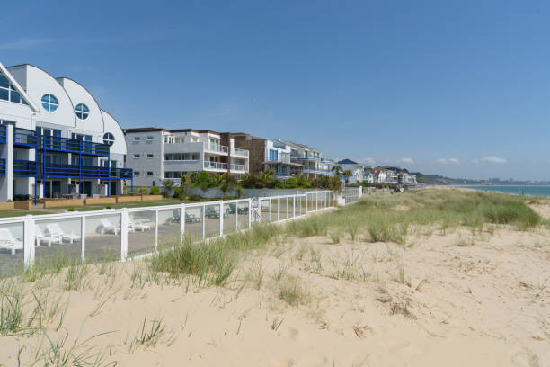 istock Sandbanks beach and seafront apartments 810883768