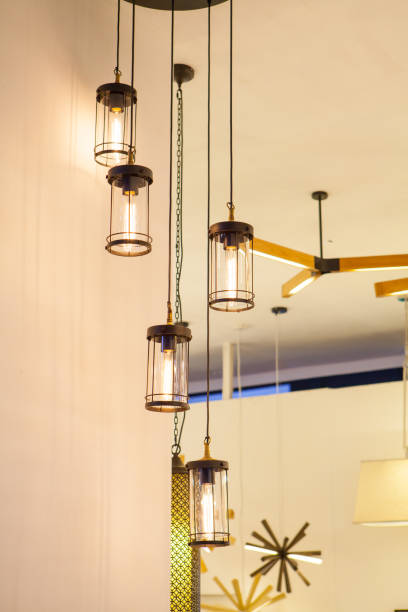 istock Beautiful chandelier. luxury expensive chandelier hanging under ceiling 810896766